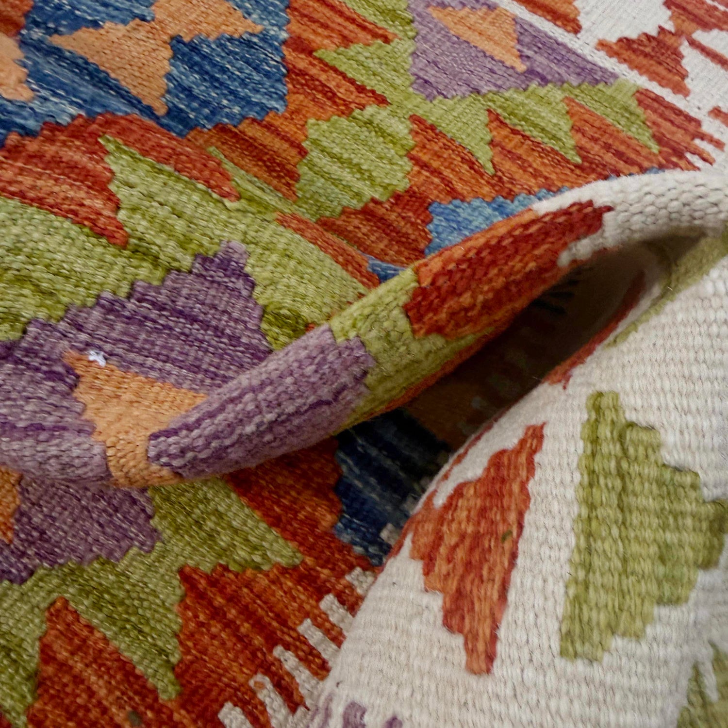 Handmade Multi Kilim Geometric 3x5 ft
