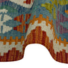 Hand-Knotted Multi Geometric Vegetable Kilim Area Rug – 3' 6" x 5' 3" ft (107 x 160 cm) | SKU: G38925