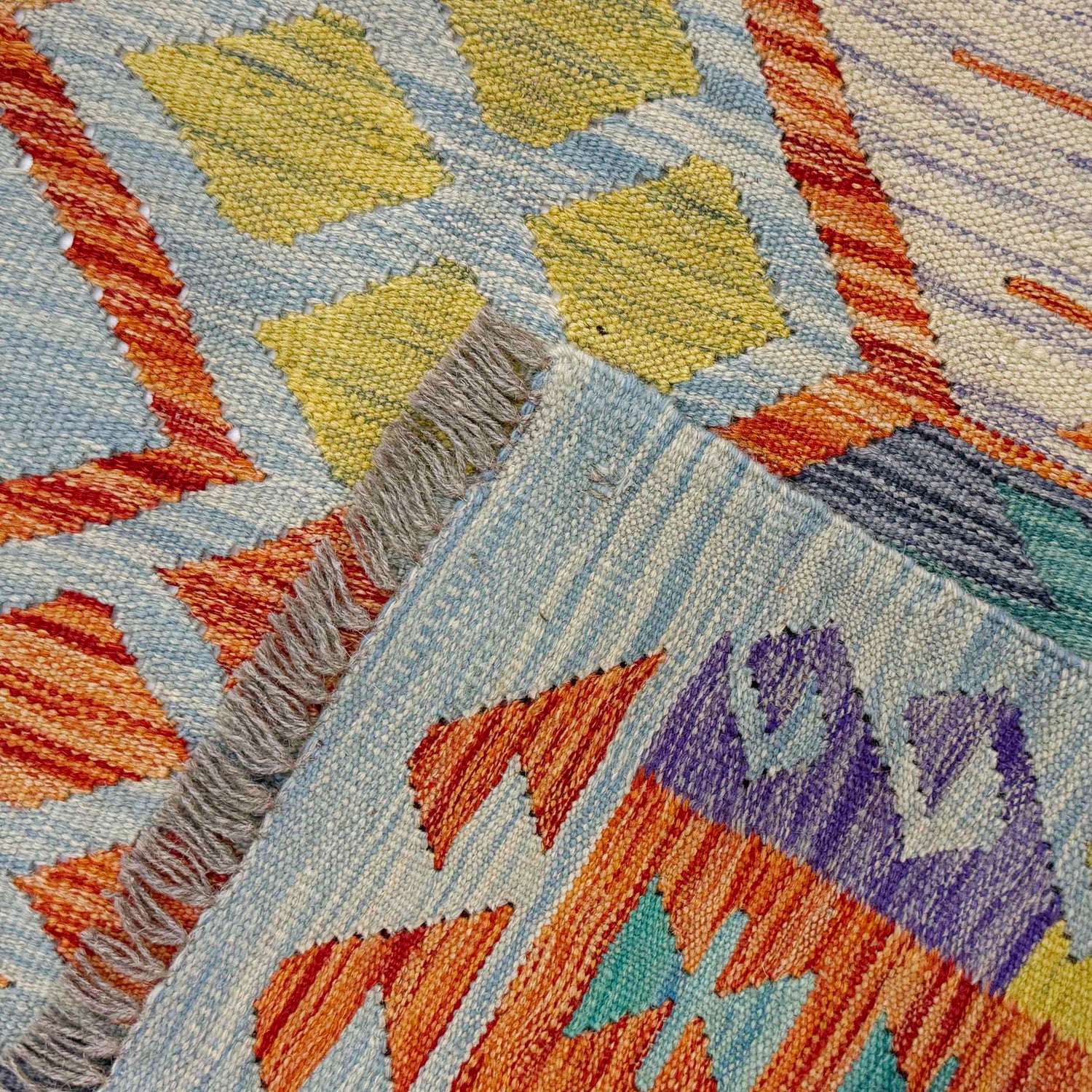 Handmade Multi Kilim Geometric 5x8 ft
