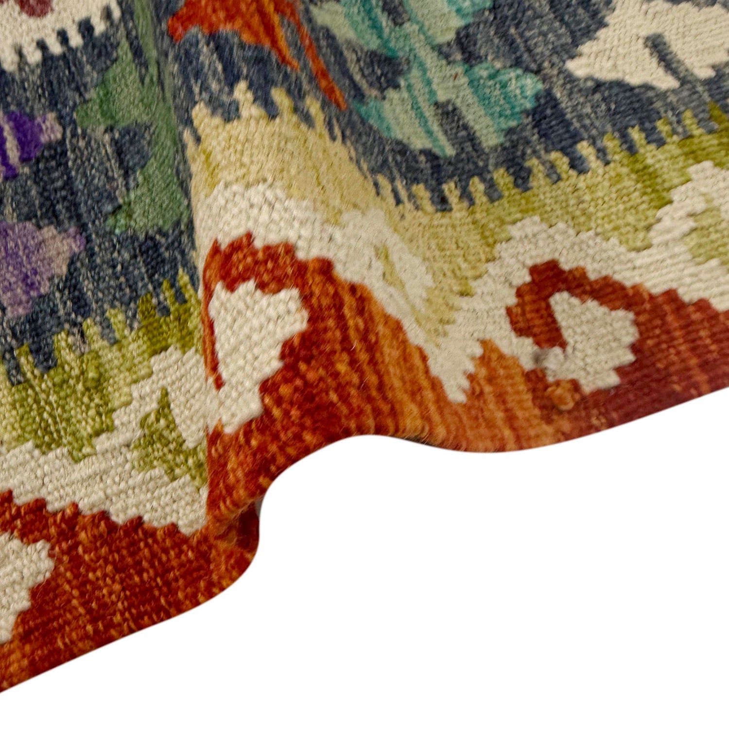 Handmade Multi Kilim Geometric 4x7 ft