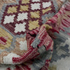 Hand-Knotted Multi Geometric Vegetable Kilim Area Rug – 153 x 196 cm | SKU: G38935