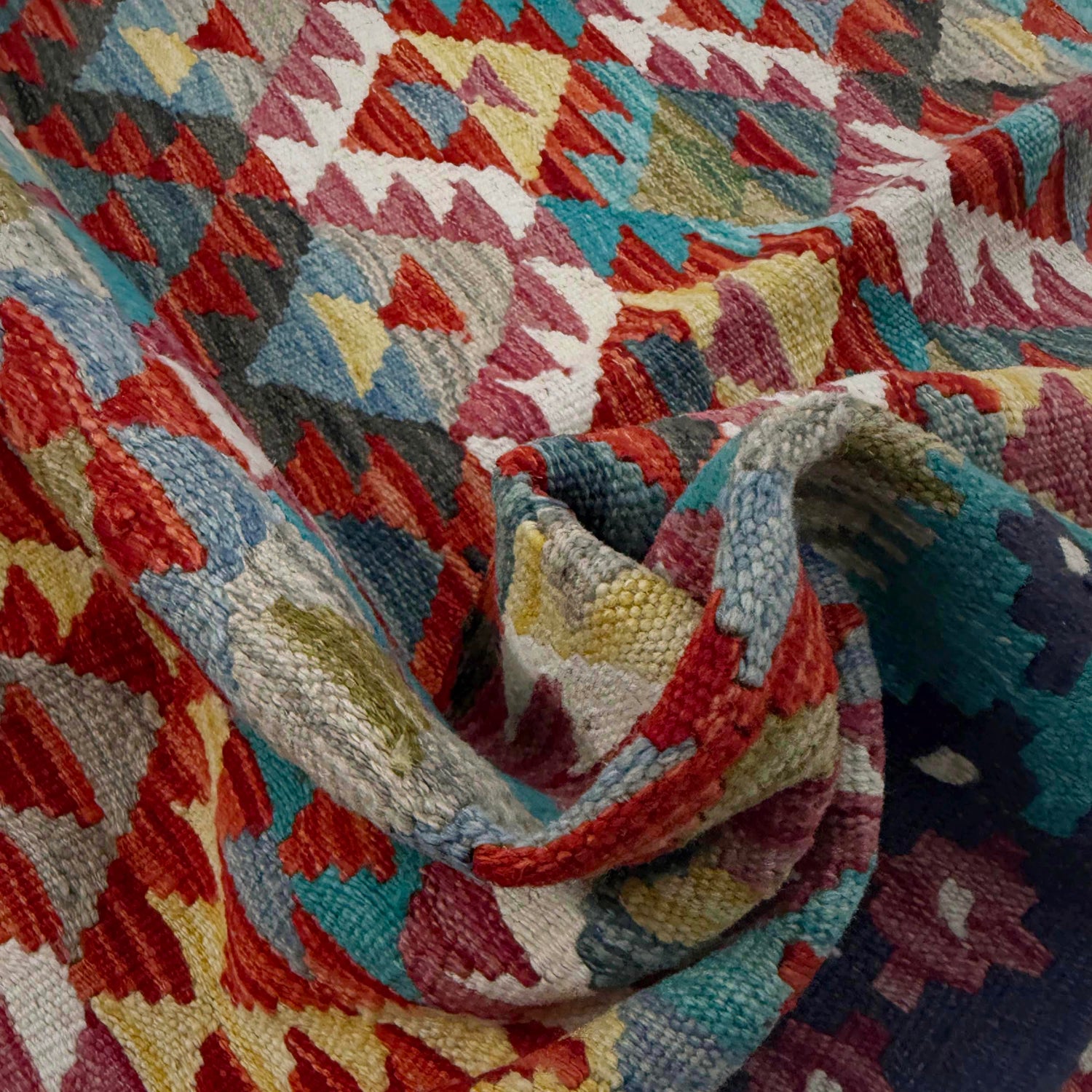 Handmade Multi Kilim Geometric 5x8 ft