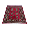Bokhara Rug Handmade Vibrant Red Medallion 4x6 ft
