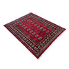 Bokhara Rug Handmade Vibrant Red Medallion 4x6 ft