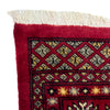 Bokhara Rug Handmade Vibrant Red Medallion 4x6 ft