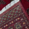 Bokhara Rug Handmade Vibrant Red Medallion 4x6 ft