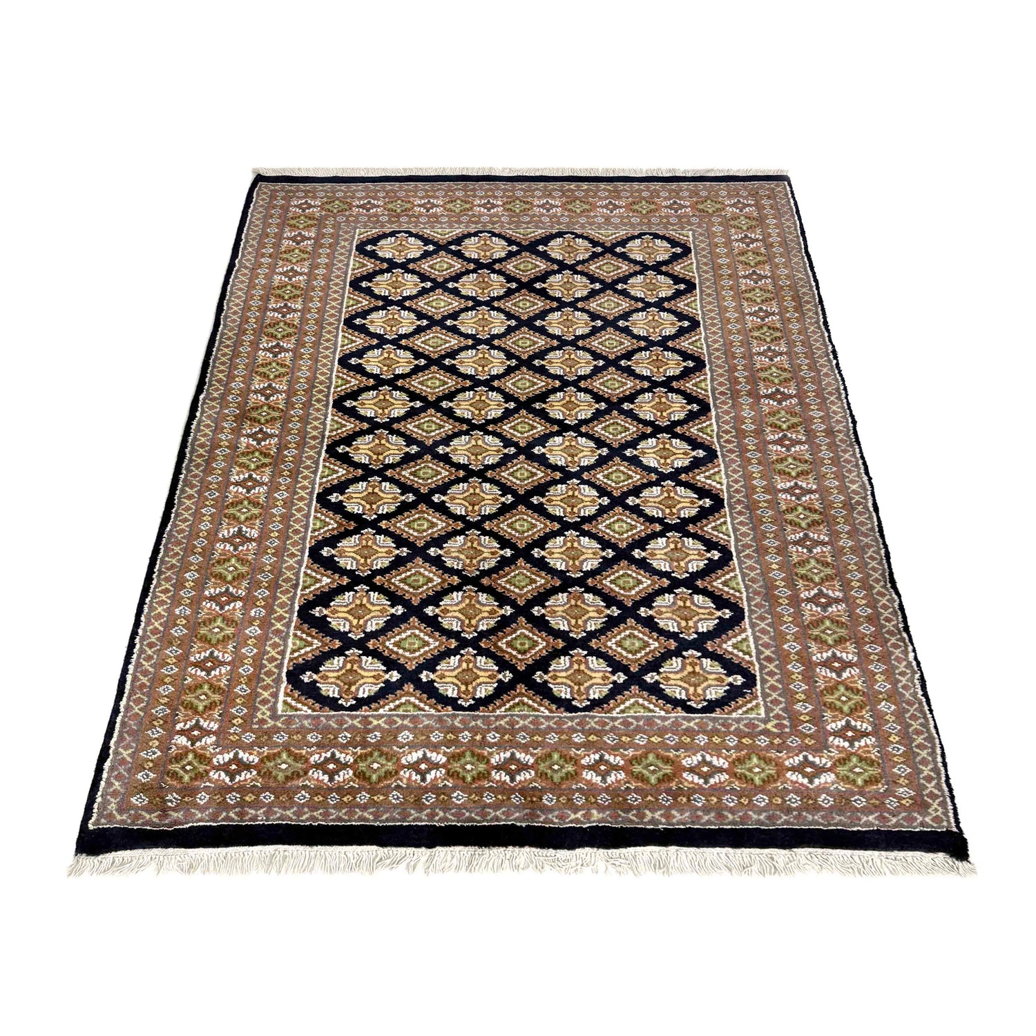 Jaldar Area Rug Handmade Multi Floral 4x6 ft