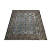 Bokhara Rug Handmade Gray Medallion 7x10 ft