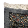 Bokhara Rug Handmade Gray Medallion 7x10 ft