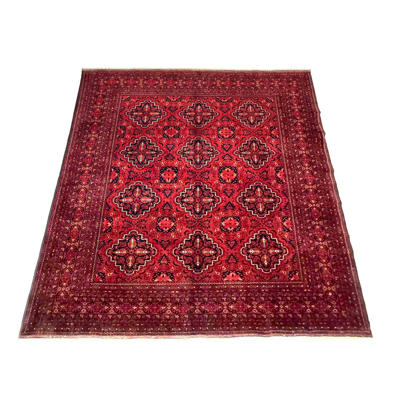 Khal Mohammadi Rug Handmade Red 6x9 ft