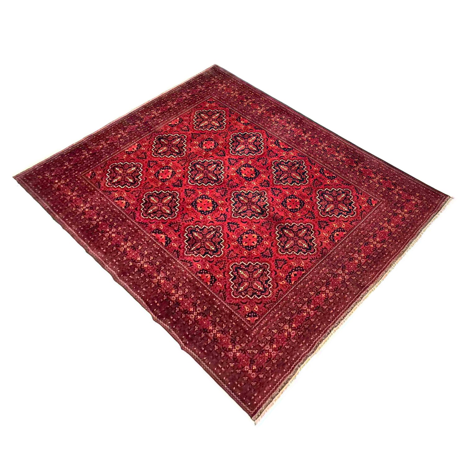 Khal Mohammadi Rug Handmade Red 6x9 ft