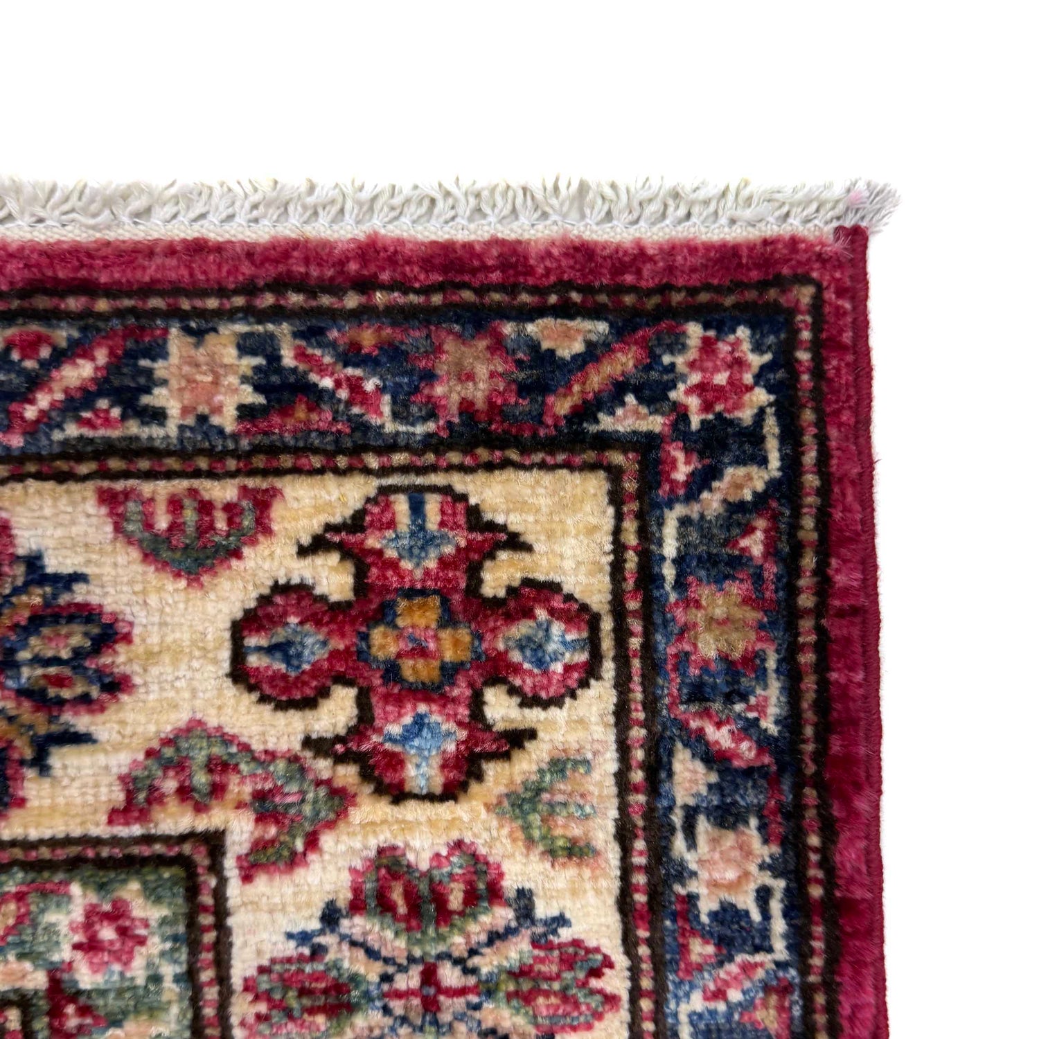 Kazak Rug Handmade Red Medallion 3x5 ft