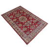 Kazak Rug Handmade Red Medallion 4x6 ft