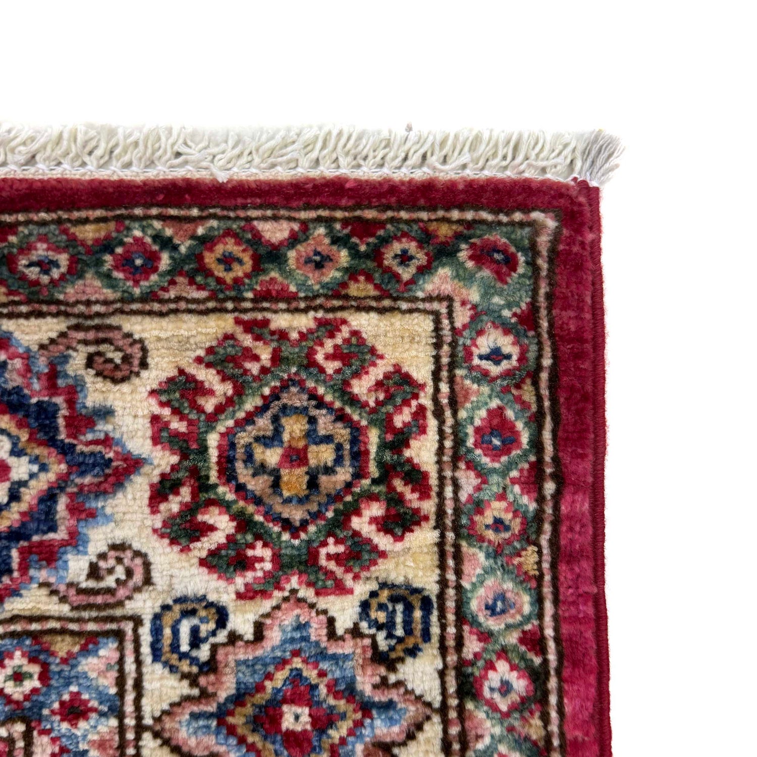 Kazak Rug Handmade Red Medallion 4x6 ft