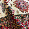 Kazak Rug Handmade Beige Medallion 5x8 ft