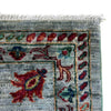Sultani Area Rug Handmade Blue Floral 5x8 ft