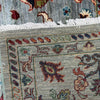 Sultani Area Rug Handmade Blue Floral 5x8 ft