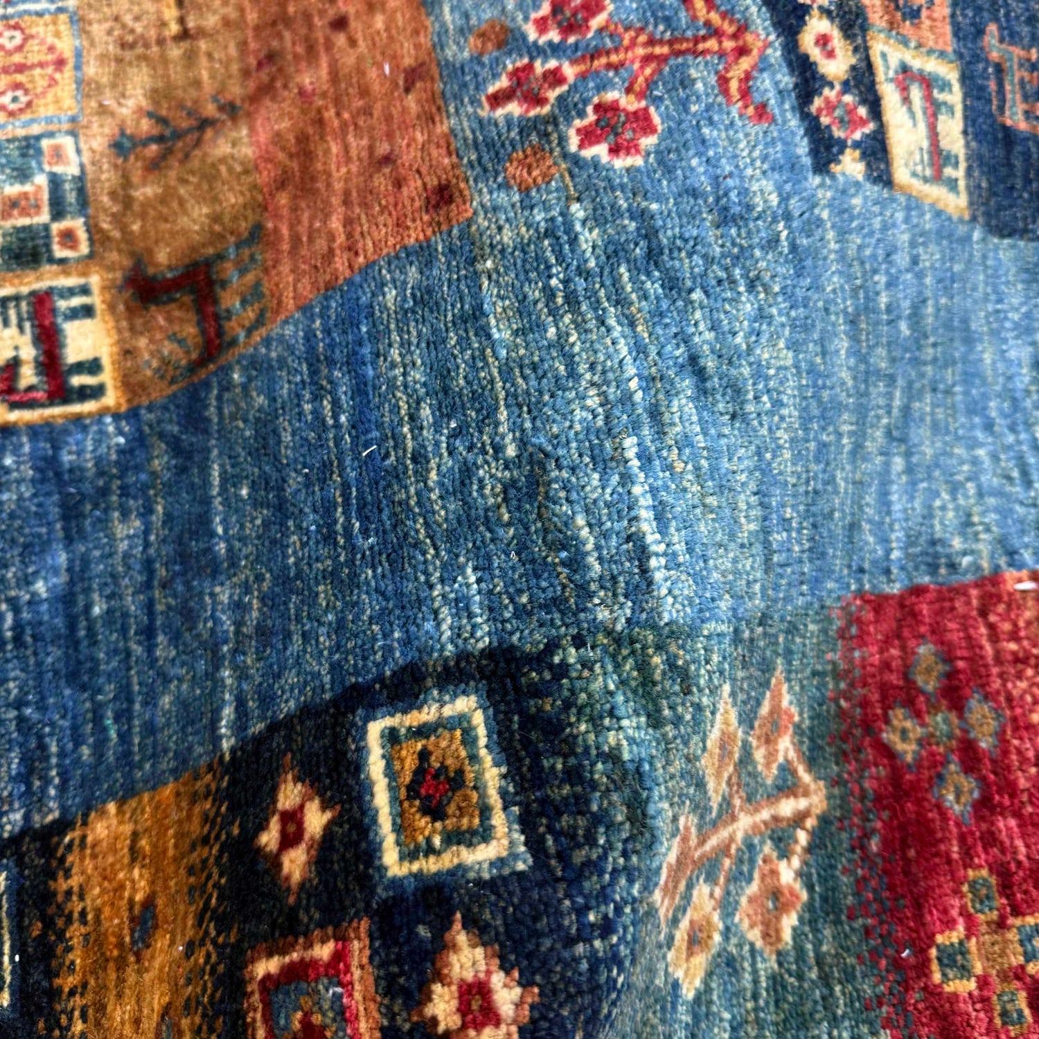 Shikargah Area Rug Handmade Multi Animal/Birds 4x7 ft
