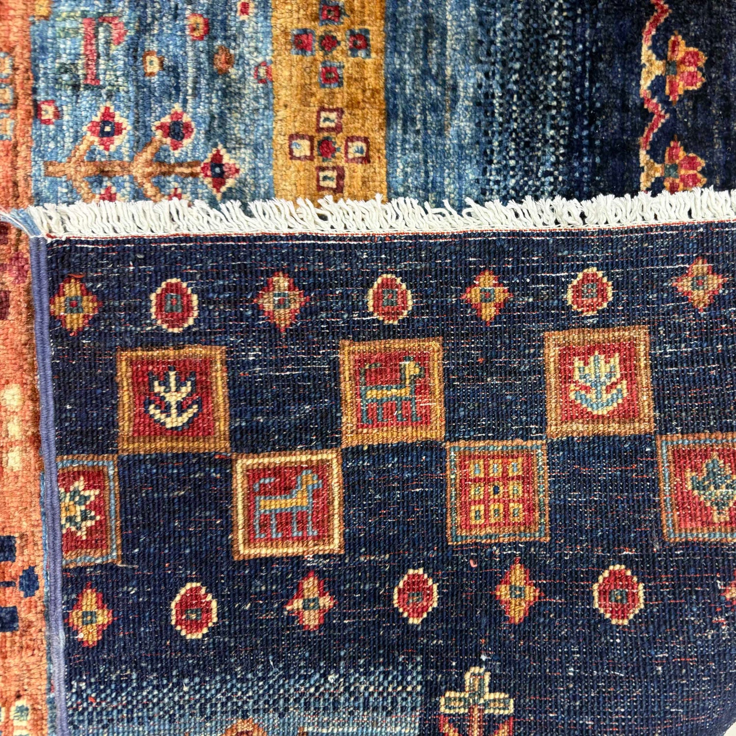 Shikargah Area Rug Handmade Multi Animal/Birds 5x8 ft