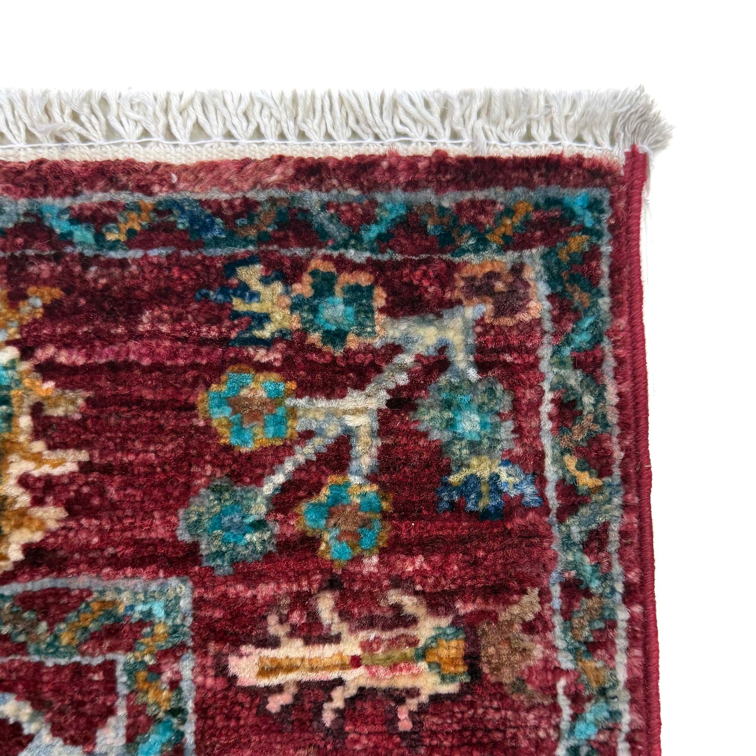 Sultani Runner Rug Handmade Red Floral 6' Runner