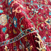Sultani Runner Rug Handmade Red Floral 6' Runner