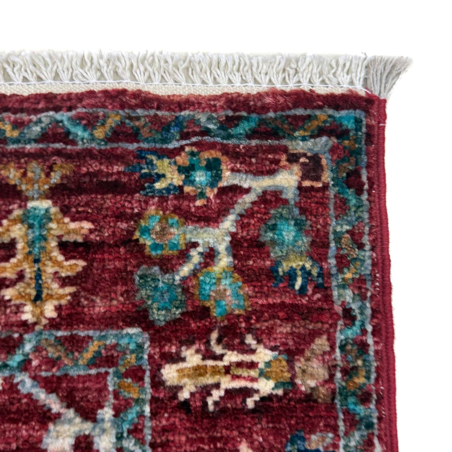 Sultani Runner Handmade Red Floral 6' Runner