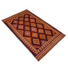 Hand-Knotted Multi Floral Maimana Kilim Area Rug – 5' 6" x 9' 8" ft (167 x 294 cm) | SKU: G39687
