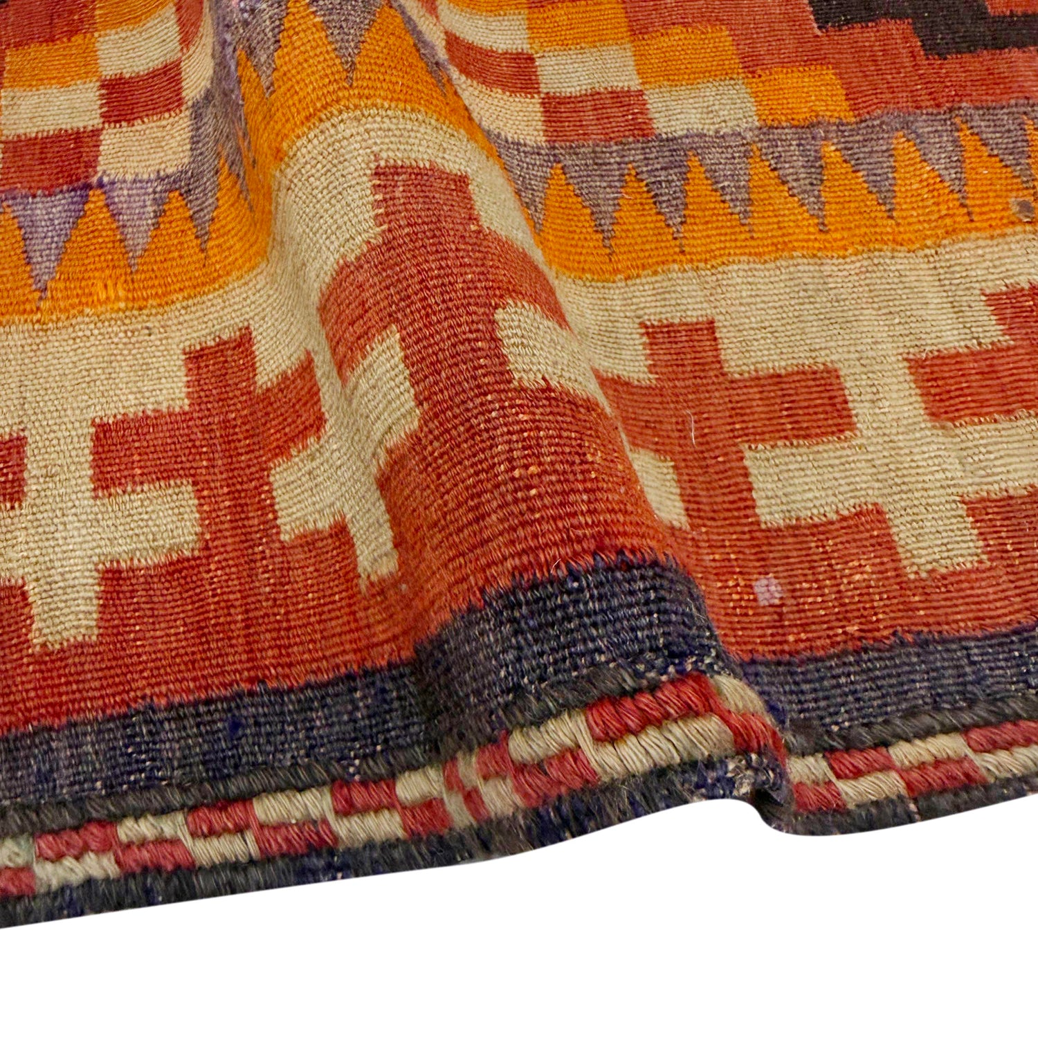 Hand-Knotted Multi Floral Maimana Kilim Area Rug – 5' 6" x 9' 8" ft (167 x 294 cm) | SKU: G39687