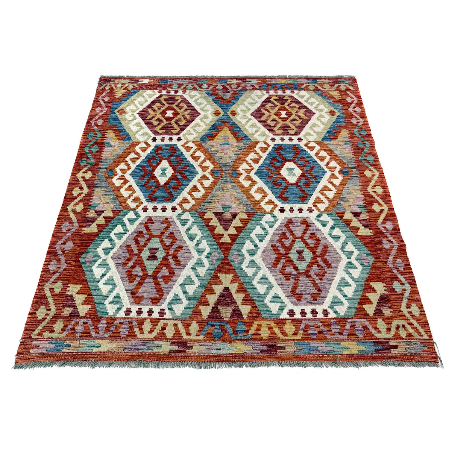 Hand Made Afghan Kilim – 159 x 195 cm | SKU: G39787