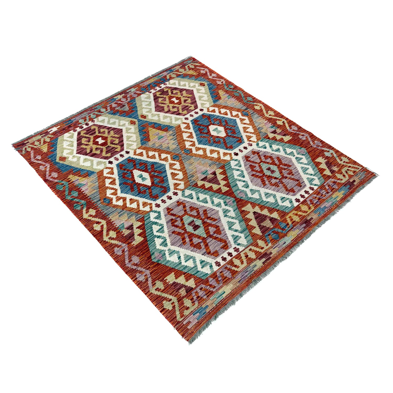 Hand Made Afghan Kilim – 159 x 195 cm | SKU: G39787