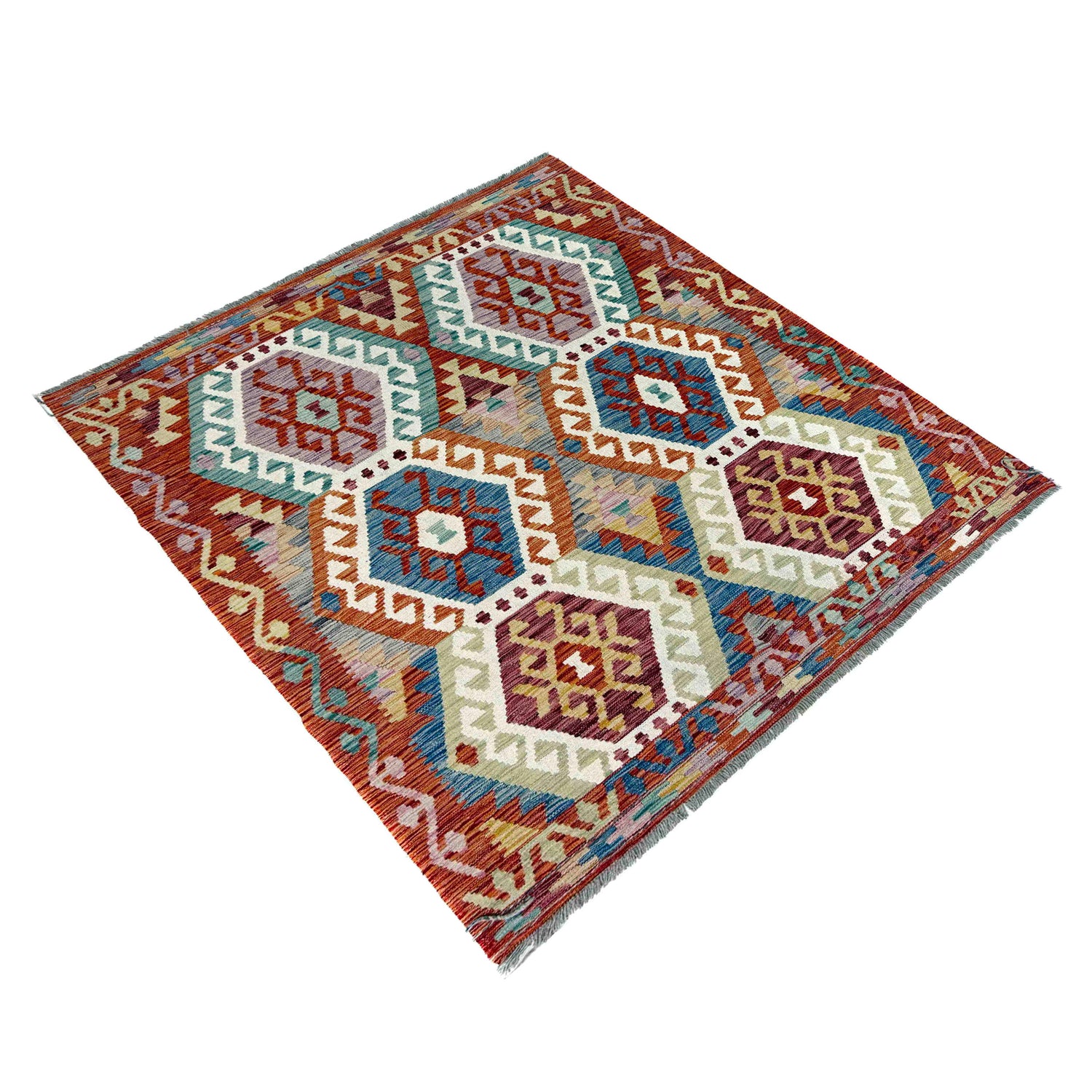 Hand Made Afghan Kilim – 159 x 195 cm | SKU: G39787