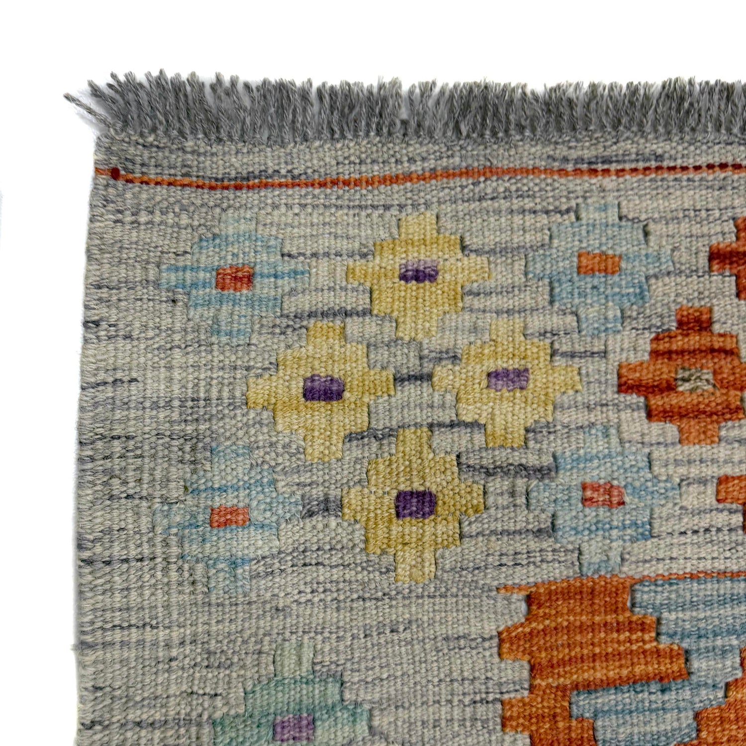 Colorful Flat-Weave Wool Kilim – 152 x 212 cm | SKU: G39797