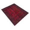 Hand-Knotted Red Geometric Khal Mohammadi Area Rug – 4' 11" x 6' 5" ft (150 x 195 cm) | SKU: G39807