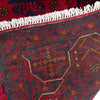 Hand-Knotted Red Geometric Khal Mohammadi Area Rug – 4' 11" x 6' 5" ft (150 x 195 cm) | SKU: G39807