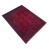 Hand-Knotted Red Geometric Khal Mohammadi Area Rug – 5' 1" x 6' 3" ft (156 x 190 cm) | SKU: G39808