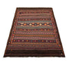 Laghari Kilim Area Rug Handmade Multi Geometric 5x8 ft