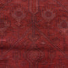 Overdyed Area Rug Handmade Pink Geometric 4x6 ft