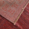 Overdyed Area Rug Handmade Pink Geometric 4x6 ft