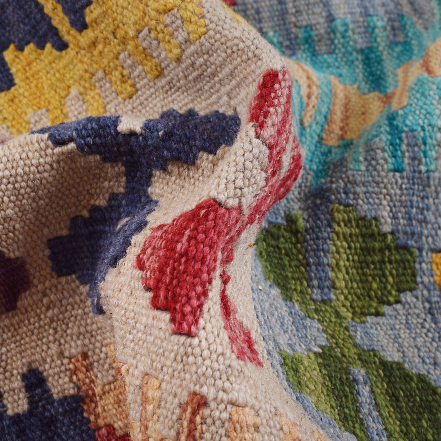 Handmade Multi Kilim Geometric 9x12 ft