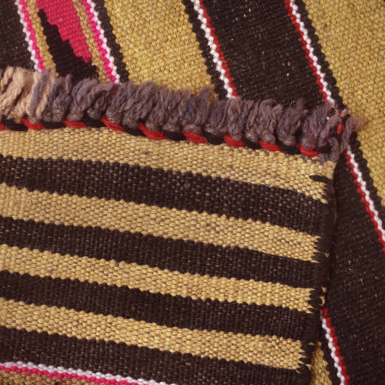 Maimana Kilim Area Rug Handmade Multi Floral 6x9 ft