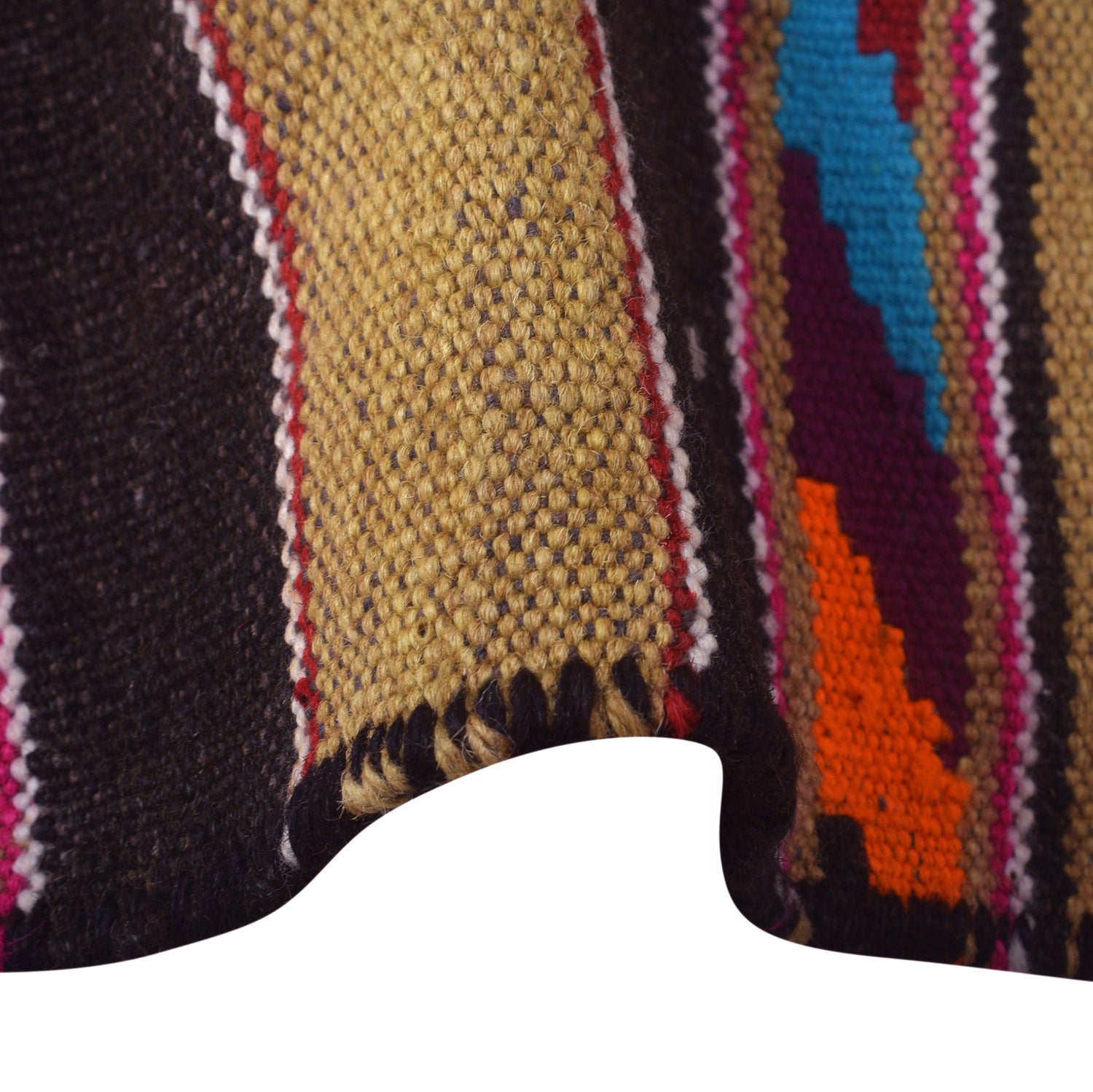 Maimana Kilim Area Rug Handmade Multi Floral 6x9 ft