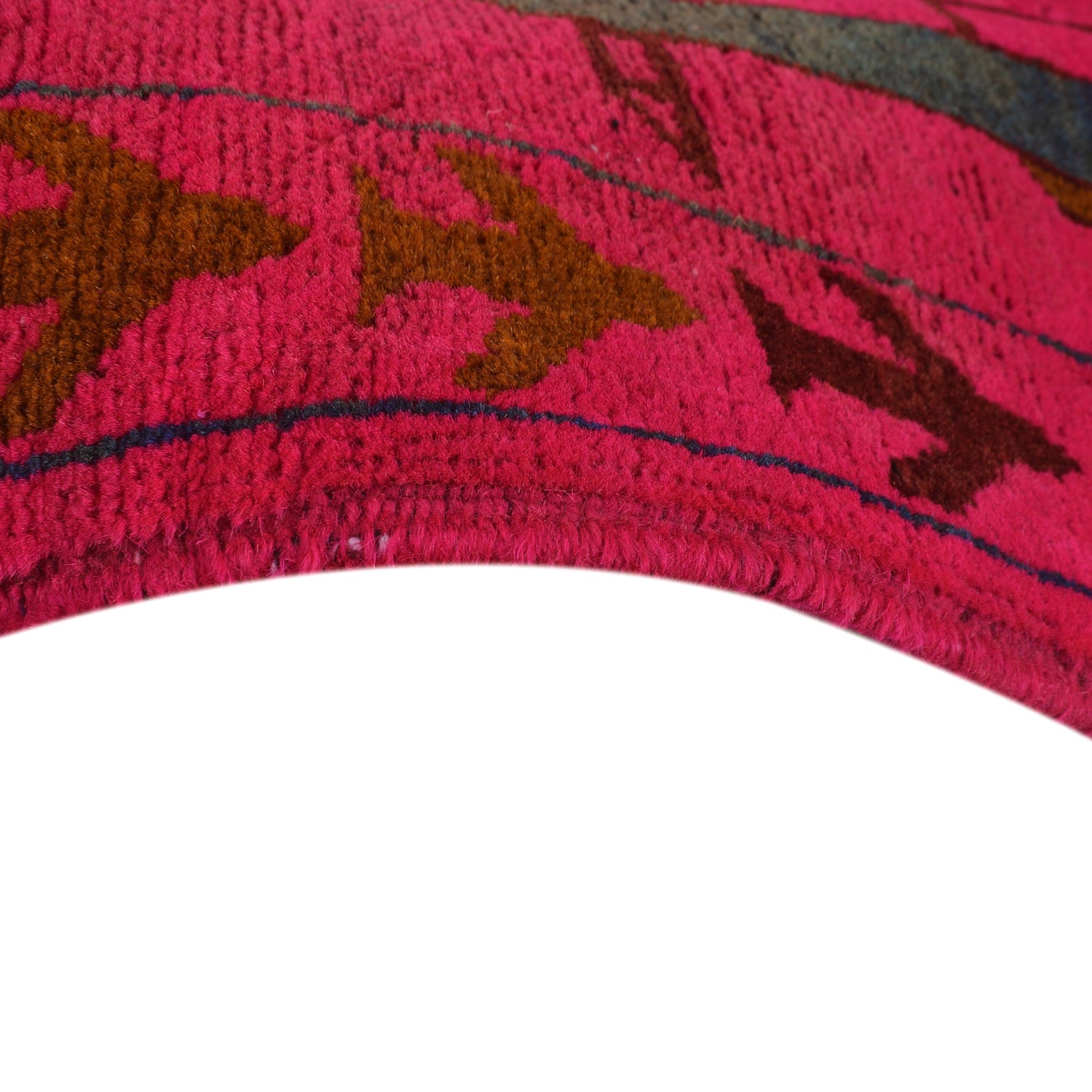 War Area Rug Handmade Pink Riffle + Helicopter 3x5 ft