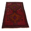Baluchi Rug Handmade Multi Geometric 2x4 ft