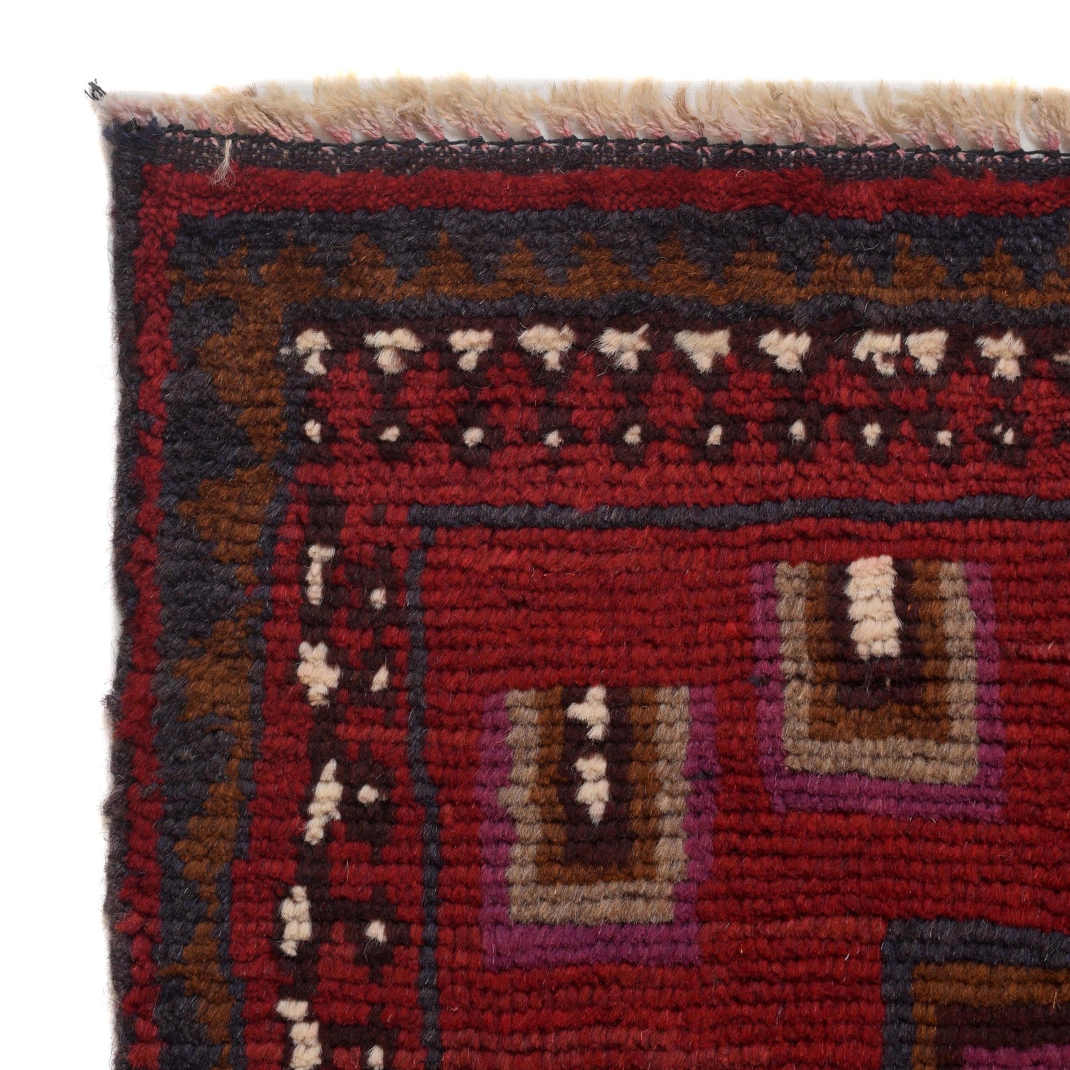 Baluchi Rug Handmade Multi Geometric 2x4 ft