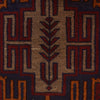 Baluchi Rug Handmade Multi Geometric 2x4 ft
