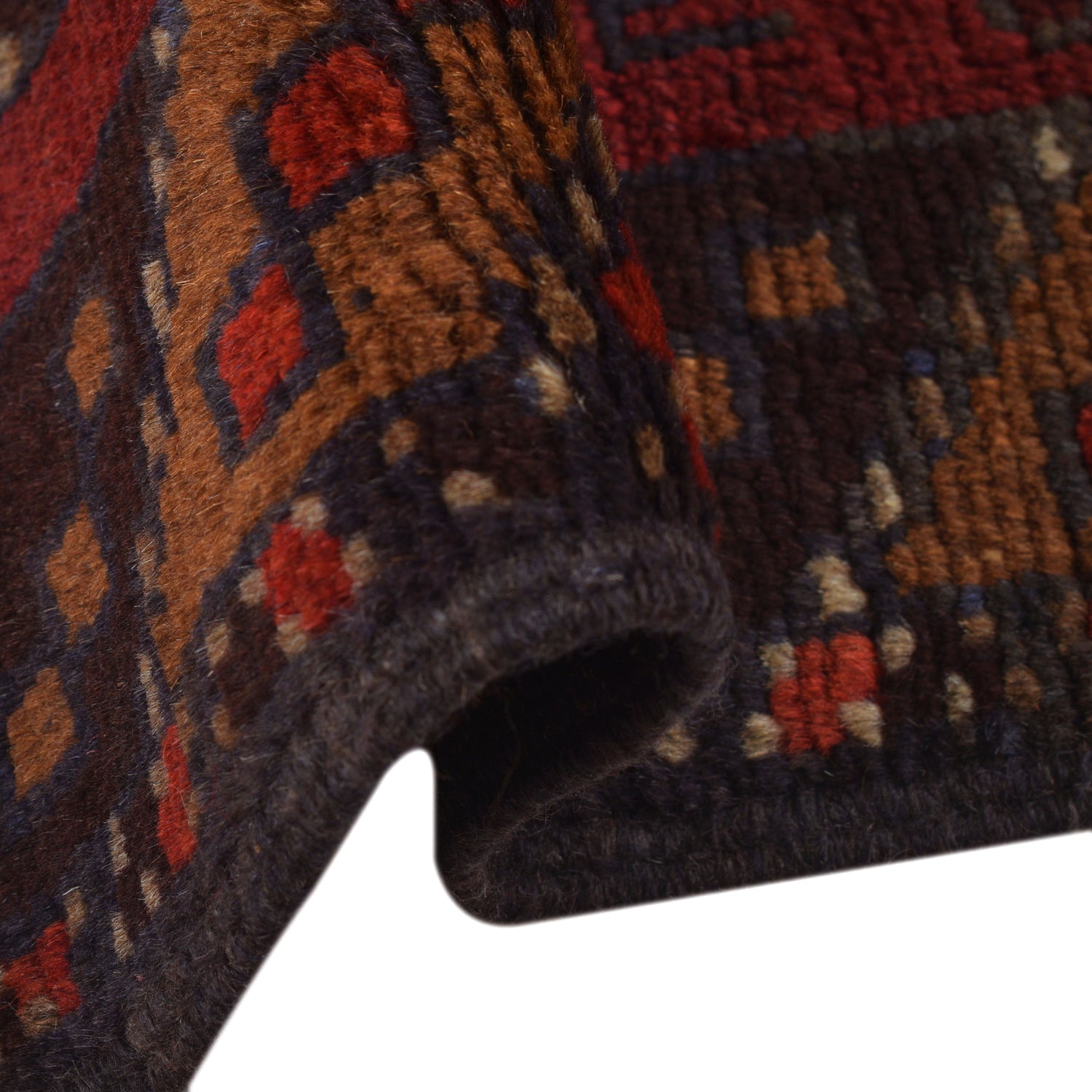 Baluchi Rug Handmade Multi Geometric 2x4 ft