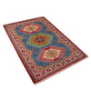 Kazak Rug Handmade Blue Medallion 3x5 ft