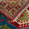 Kazak Rug Handmade Blue Medallion 3x5 ft