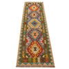 Handmade Multi Kilim Geometric 6' Runner