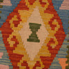 Handmade Multi Kilim Geometric 6' Runner